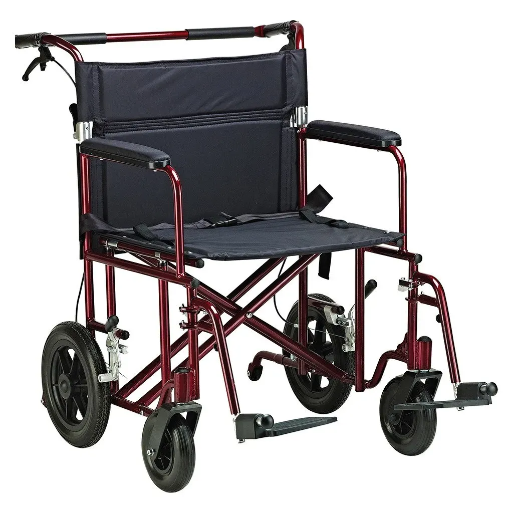 22″ Bariatric Aluminum Transport Chair